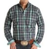 Panhandle Men's Roughstock Turquoise Plaid Buttondown -HORSE TACK Store 147244 default l