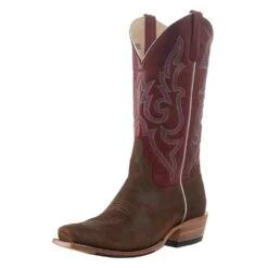 Horsepower Men`s Top Hand Waxy Commander Roughout 13` Red Top Cutter Toe Boot