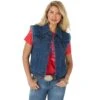 Women's Wrangler Medium Wash Distressed Denim Vest -HORSE TACK Store 149147 default l 895add5e b6ac 49ba a173 b2967689492a