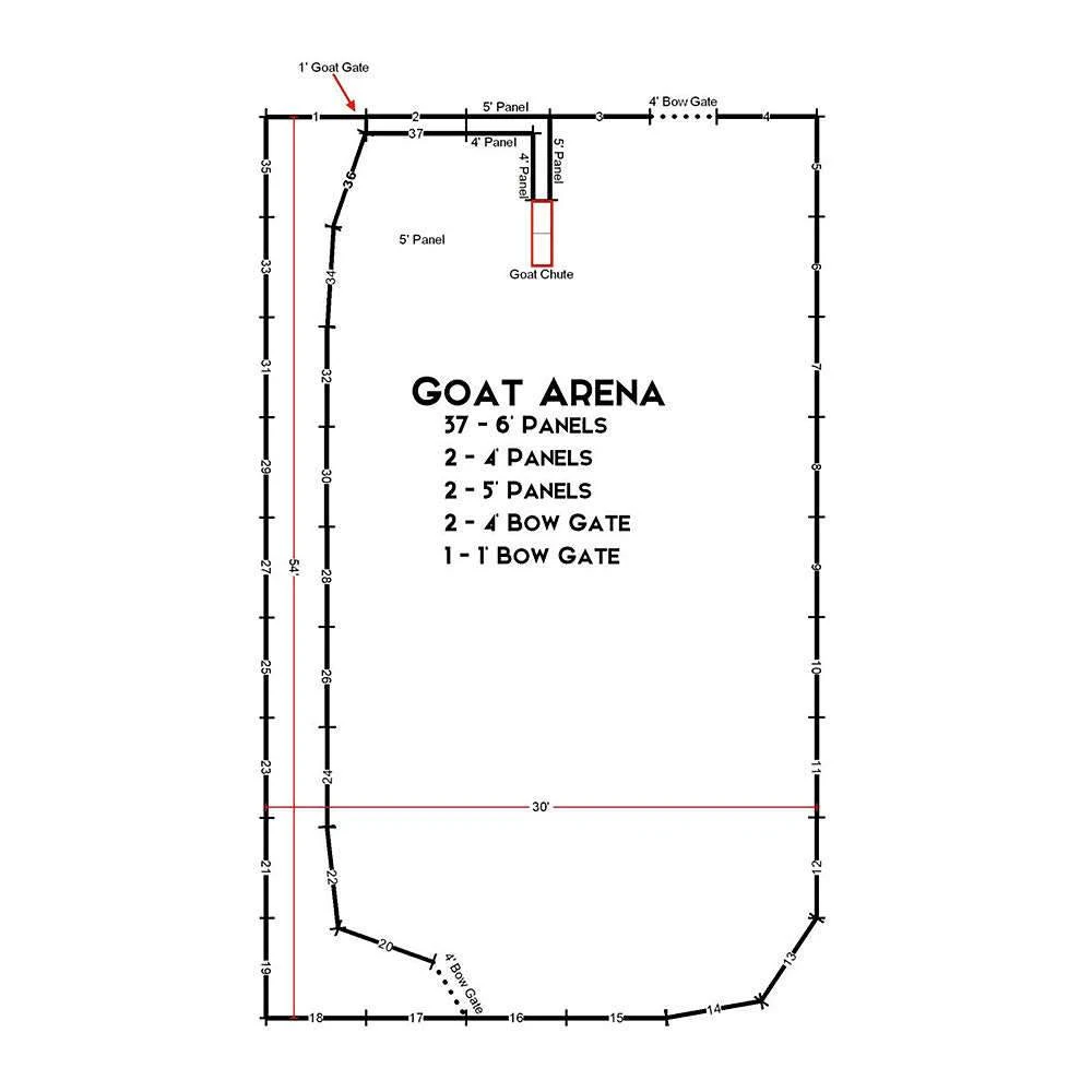 Metro Gate GOAT ARENA 30X54 (no Chute) 3 Metro Gate GOAT ARENA 30X54 (no Chute)