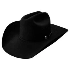 Resistol Pure 100X Black 4 1/4in. Brim Felt Cowboy Hat