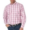 Wrangler Classic White/Purple Plaid Shirt -HORSE TACK Store 150116 default l
