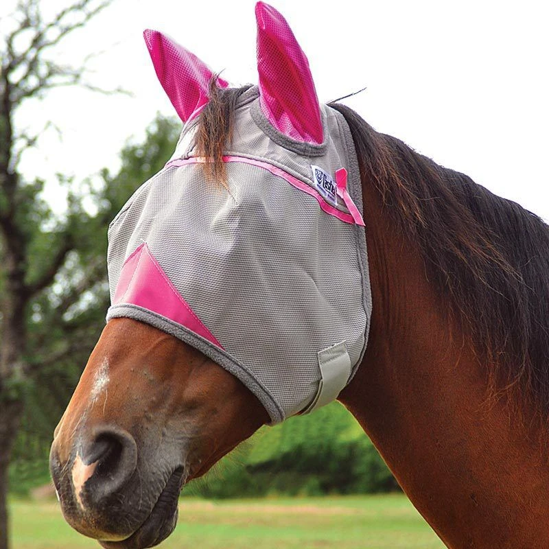 Cashel Company Breast Cancer Crusader Pink Horse Fly Mask With Ears 3 Cashel Company Breast Cancer Crusader Pink Horse Fly Mask With Ears