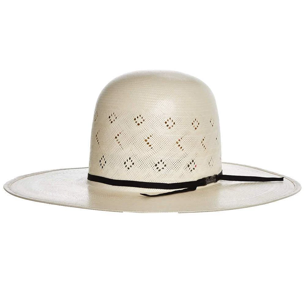 American Hats AHC TC8900 2 Cord Black Band 4 1/4in. Brim Open Crown Straw Cowboy Hat 3 American Hats AHC TC8900 2 Cord Black Band 4 1/4in. Brim Open Crown Straw Cowboy Hat