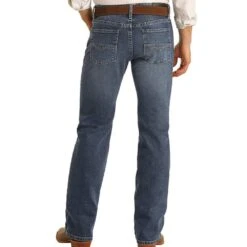 Rock N Roll Cowboy Men's Vintage 46 Pistol Straight Reflex Jeans -HORSE TACK Store 152153 default l f2b673bf 1ac1 4f27 a85c 37d524689eb2
