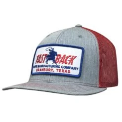 Fast Back Heather/Red Patch Cap