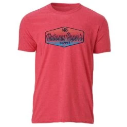 NRS National Roper's Supply Heather Red Tee