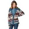 Wrangler Retro Blue Multi Color American Cardigan -HORSE TACK Store 154127 default l