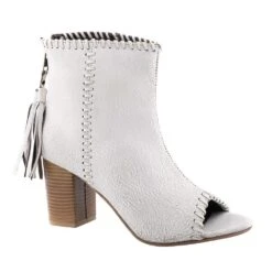 Roper Women's Footwear Vintage White Leather Sandal