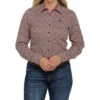 Cinch Women's Red Printed Button Down -HORSE TACK Store 155373 default l