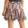 Rock & Roll Denim Women's Panhandle Multi-Print Blocked Skirt -HORSE TACK Store 155500 default l