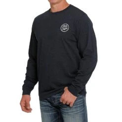 Cinch Men's Logo Long Sleeve Tee