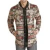 Rock & Roll Denim Men's Cotton Brushed Aztec Jacquard Shirt Jacket -HORSE TACK Store 155843 default l