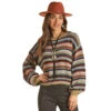 Rock & Roll Denim Cowgirl Multicolor Stripe Sweater -HORSE TACK Store 156285 default l