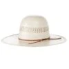 American Hats AHC 7700 Fancy Vent With Two Tone Ivory And Tan 4 1/4in. Brim Round Oval Open Crown Cowboy Hat -HORSE TACK Store 156311 default l