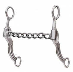 Professionals Choice Swept Back Double Bar Chain 7in Cheek Bit