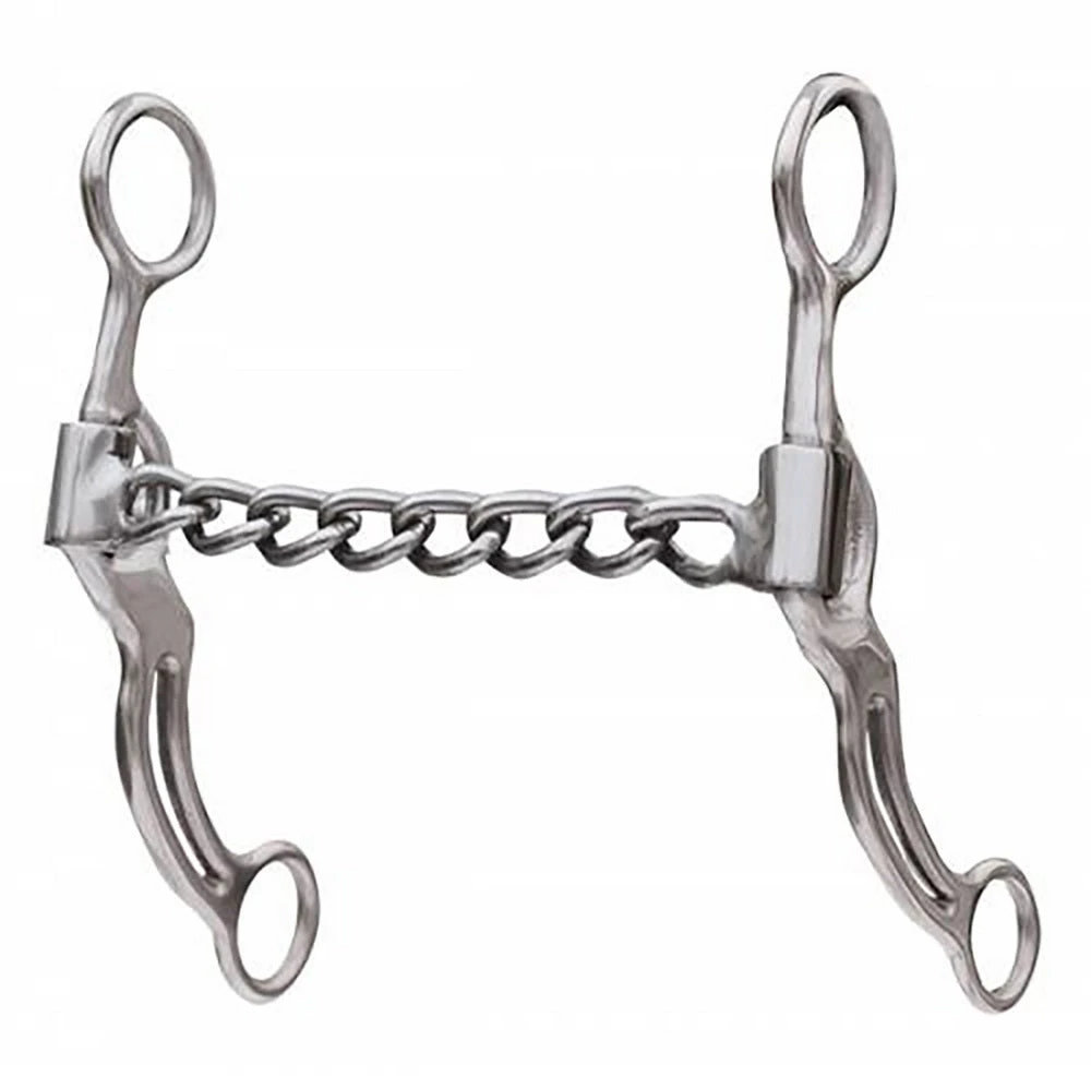 Professionals Choice Swept Back Double Bar Chain 7in Cheek Bit 3 Professionals Choice Swept Back Double Bar Chain 7in Cheek Bit