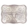 M&F Silver Longhorn Buckle -HORSE TACK Store 15863 default l