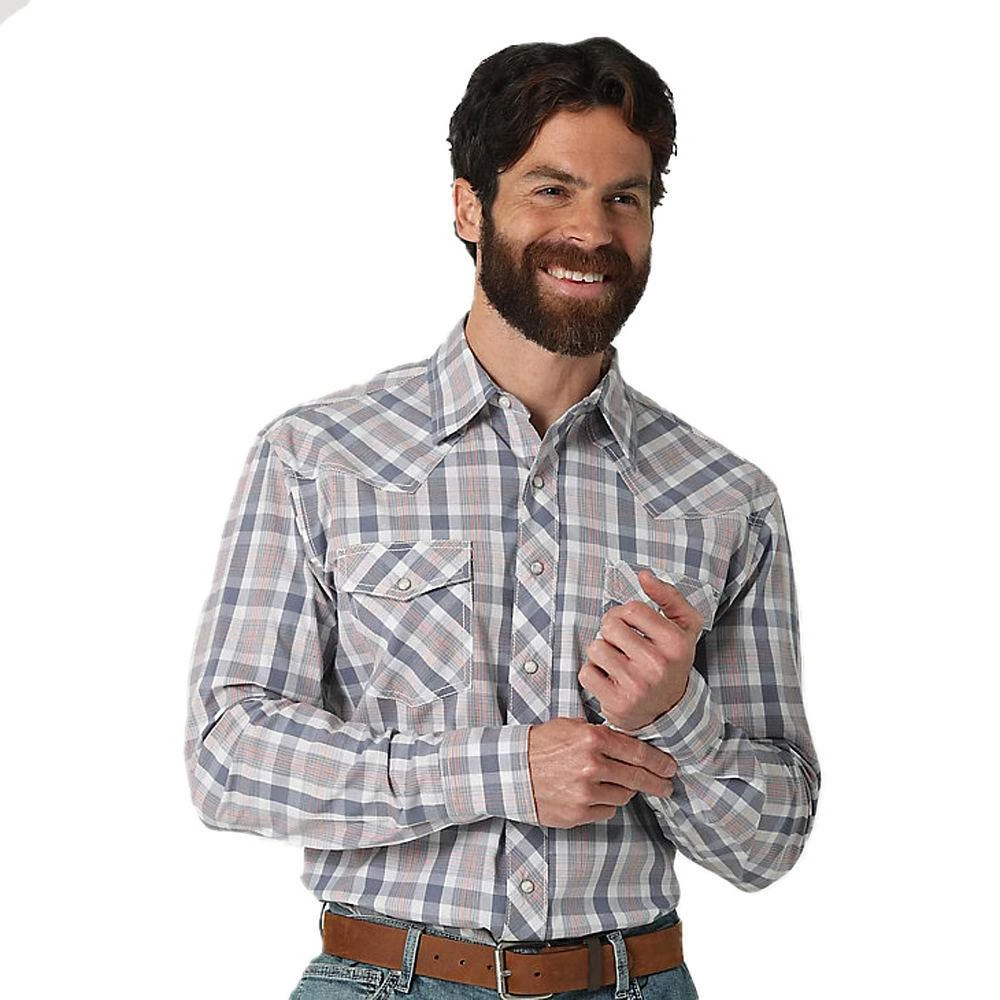 Wrangler Men's 20X Competition Advanced Comfort Plaid Snap Shirt 3 Wrangler Men's 20X Competition Advanced Comfort Plaid Snap Shirt