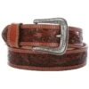 Men's Tan 1 1/2 Tooled Belt