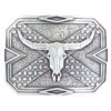 M&F Square Plate Steer Skull Buckle 1 M&F Square Plate Steer Skull Buckle -HORSE TACK Store 15940 default l