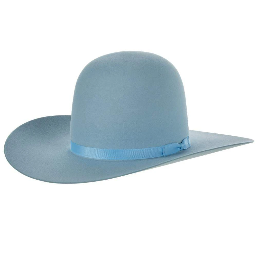 Rodeo King 7X Powder Blue 4 Inch Brim Open Crown Felt Hat 3 Rodeo King 7X Powder Blue 4 Inch Brim Open Crown Felt Hat