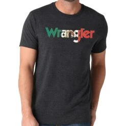 Wrangler Men's Mexi Flag Logo Graphic T-shirt