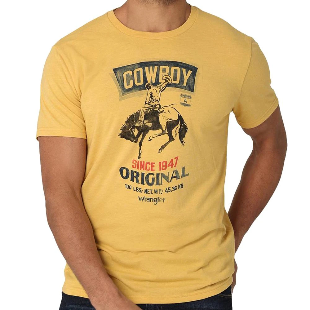 Wrangler Men's Cowboy Seed Bag Graphic Tee 3 Wrangler Men's Cowboy Seed Bag Graphic Tee