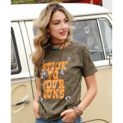 Cruel Girl Women's Stick To Your Guns Tee