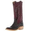 Rios Of Mercedes Men's Grey Cape Buffalo 13in Oxblood Waxy Kansas Top KS Toe Boot -HORSE TACK Store 161593 default l