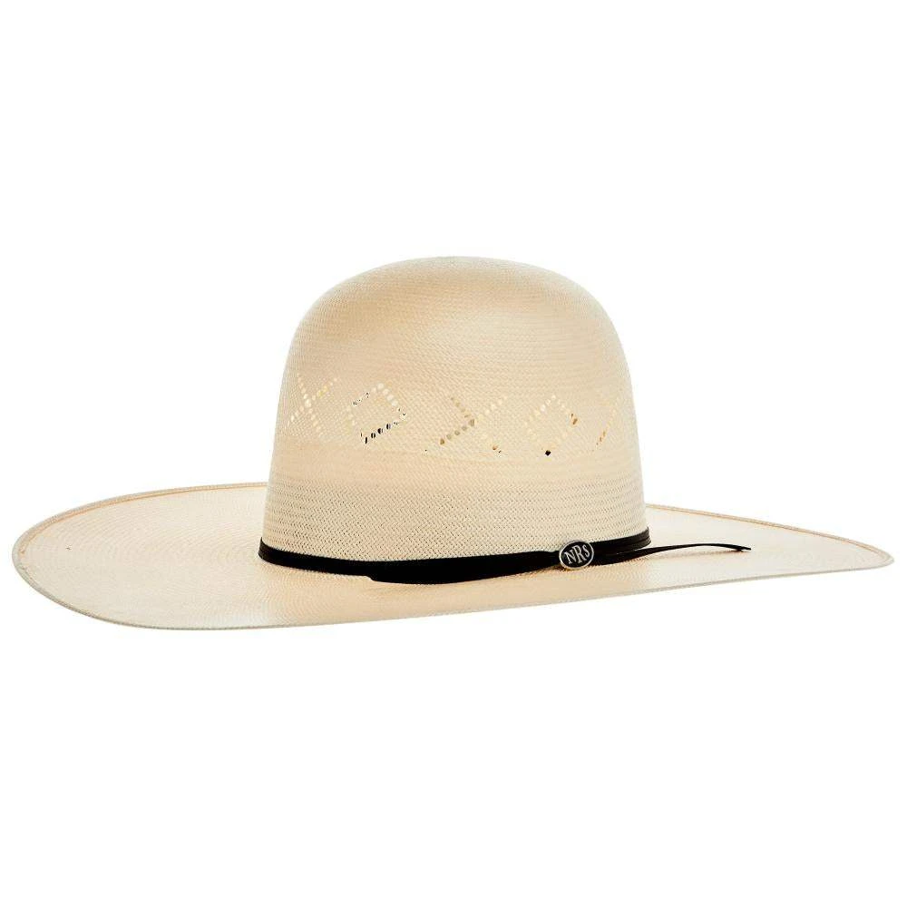 NRS 20X Fancy Vent Ivory Shantung 5 Inch Brim Open Crown Straw Cowboy Hat 3 NRS 20X Fancy Vent Ivory Shantung 5 Inch Brim Open Crown Straw Cowboy Hat