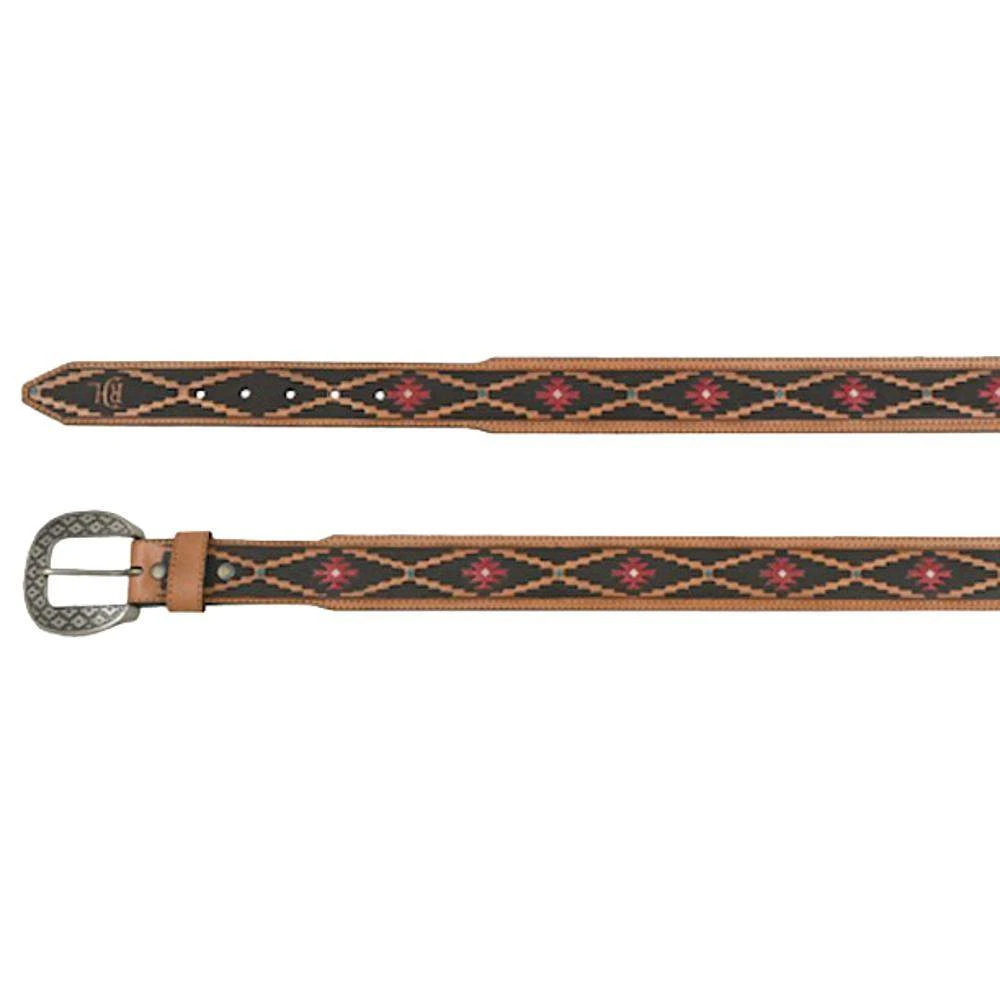 Mens Red Dirt Hat Co Tapered Belt Tooled Southwest Pattern 3 Mens Red Dirt Hat Co Tapered Belt Tooled Southwest Pattern