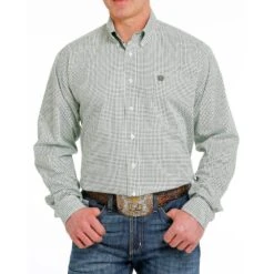 Cinch Men's Geometric Print Button Down Shirt