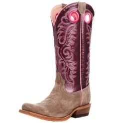 Ariat Women's Futurity Smokey Roughout/ Wine Patent 13 In Top Boot