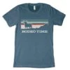 Dale Brisby Rodeo Time Sunset Teal Tee