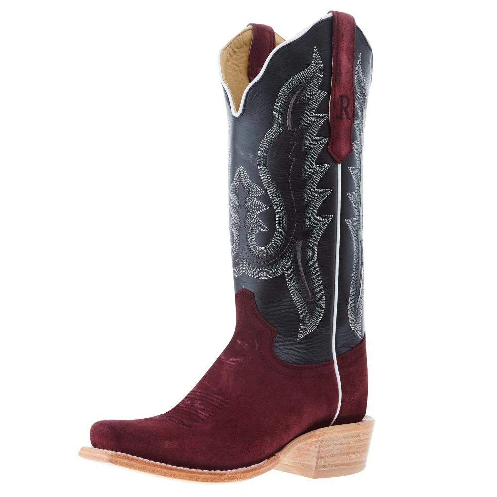 R Watson Boots R Women's Rhubarb Rough Out 13 In Top Cowgirl Boot 3 R Watson Boots R Women's Rhubarb Rough Out 13 In Top Cowgirl Boot
