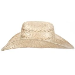 American Hats Sisal Vented Open Crown 4-1/4in. Brim Straw Cowboy Hat 9 American Hats Sisal Vented Open Crown 4-1/4in. Brim Straw Cowboy Hat -HORSE TACK Store 1804S2CWHIS42 2