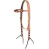 Martin Saddlery Browband Harness And Latigo Headstall W/Blood Knots 2 Martin Saddlery Browband Harness And Latigo Headstall W/Blood Knots -HORSE TACK Store 197493 584943