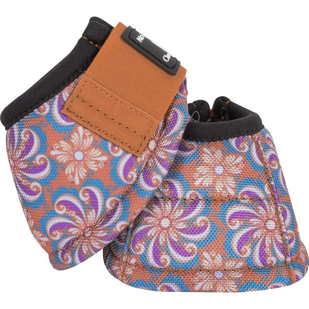 Classic Pinwheel Dynohyde No Turn Bell Boots 3 Classic Pinwheel Dynohyde No Turn Bell Boots