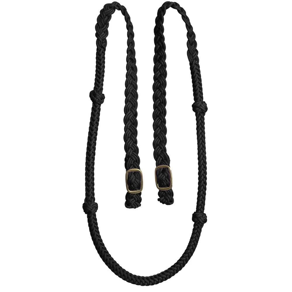 Mustang Cable Knotted Lifter Barrel Rein 3 Mustang Cable Knotted Lifter Barrel Rein