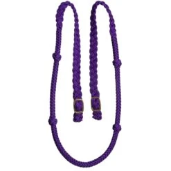 Mustang Cable Knotted Lifter Barrel Rein 14 Mustang Cable Knotted Lifter Barrel Rein -HORSE TACK Store 208935 639613