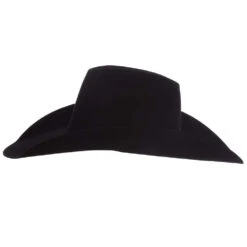 American Hats 20X Black Self Band Open Crown 5in. Brim Felt Cowboy Hat 9 American Hats 20X Black Self Band Open Crown 5in. Brim Felt Cowboy Hat -HORSE TACK Store 20XBLK55 3