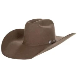 American Hats AHC 20X Pecan 5in. Brim Open Crown Felt Cowboy Hat -HORSE TACK Store 20XPECS5 3