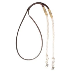 Cashel Company Adjustable Leather And Braided Rope Reins With Rawhide Accents 14 Cashel Company Adjustable Leather And Braided Rope Reins With Rawhide Accents -HORSE TACK Store 211253 650023