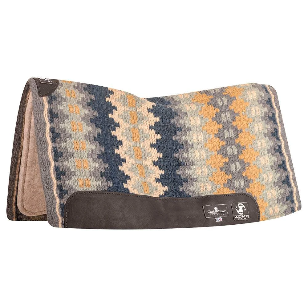 Classic 3/4in Zone Wool Top 32x34 Felt Saddle Pad 9 Classic 3/4in Zone Wool Top 32x34 Felt Saddle Pad - Image 7
