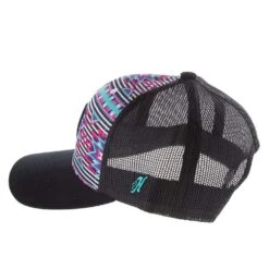 Hooey Rope Like A Girl Pink, Purple, & Teal Aztec Cap -HORSE TACK Store 2149T AZBK 3