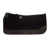 5 Star Equine Products Supplies Inc. 5 The Barrel Racer 7/8 Black Felt Saddle Pad With Cheetah Wear Leathers