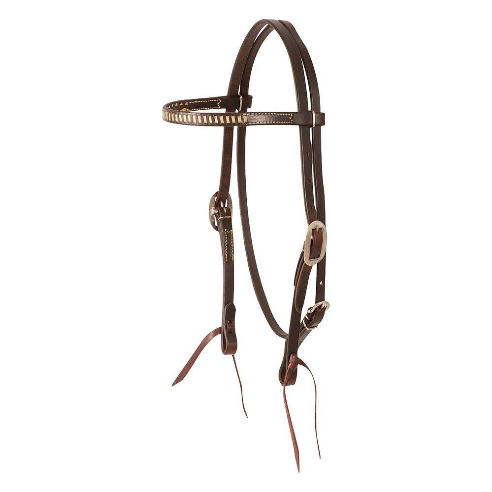 Martin Saddlery Rawhide Laced Browband Headstall 3 Martin Saddlery Rawhide Laced Browband Headstall