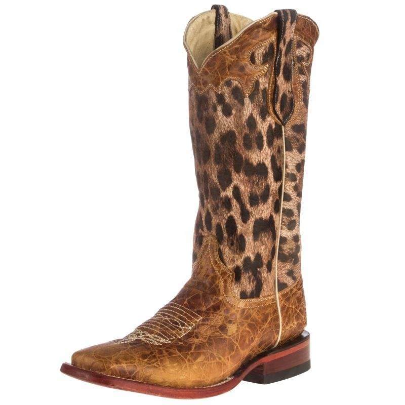 Women's Ferrini Brushed Tan Cowgirl Boots 3 Women's Ferrini Brushed Tan Cowgirl Boots