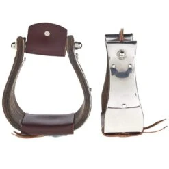 Partrade Trading Corporation Open Range 3 /4in. Dark Wood Monel Stirrups 7 Partrade Trading Corporation Open Range 3 /4in. Dark Wood Monel Stirrups -HORSE TACK Store 330563 1